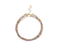 SINGULARU - Collana Crystals Cleopatra. Acciaio avec Placcatura in oro 18 kt et Bicchiere. Gioielli da donna.