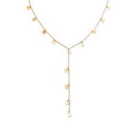 SINGULARU Collana da donna Y Mini Moon Acciao Placcato Oro