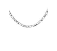 SINGULARU - Collana Figaro. Acciaio. Catena a Maglie con Spessore di 4,2 x 1,8 mm. Lunghezza 50 cm + 5 cm di Estensione. Gioielli da Donna