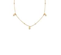 SINGULARU - Collana Gotas y Dots. Ottone con placcatura in oro 18 kt. Gioielli da donna.