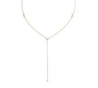 SINGULARU - Collana In Love. Ottone con placcatura in Oro 18kt. Catenina sottile con zirconi. Gioielli per donna.