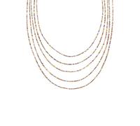 SINGULARU - Collana Long Crystals Cleopatra. Acciaio avec Placcatura in oro 18 kt et Bicchiere. Gioielli da donna.