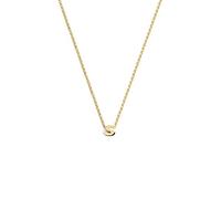 SINGULARU - Collana Personalizzata Single Letter. Ciondolo in Argento Sterling 925 con Finitura Placcata Oro 18Kt. Catena Taglia Unica. Gioielli per Donna. Lettera A-Z