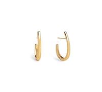 SINGULARU - Orecchini Cerchio Aby. Ottone con Placcatura Oro 18Kt. Chiusura a Pressione. Gioielli da Donna