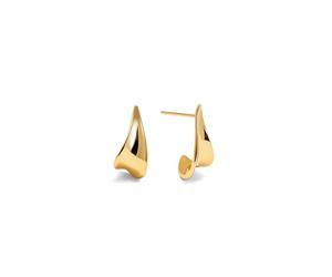 SINGULARU - Orecchini Elisa. Ottone con Finitura in Bagno d’Oro 18Kt. Gioielli da Donna
