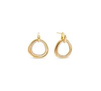 SINGULARU - Orecchini Oria. Ottone con Placcatura in oro 18 kt e zirconia cubica. Gioielli da donna.
