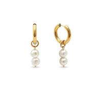 SINGULARU - Orecchini Perlina. Acciaio avec Placcatura in oro 18 kt et Perla coltivata. Gioielli da donna.