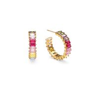 SINGULARU - Orecchini Sia Berries. Acciaio con Placcatura in oro 18 kt e Zirconia. Gioielli da donna.