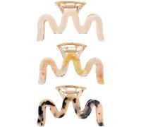 SINIDE Mollette per capelli in metallo, grandi clip per capelli in acetato di cellulosa a forma di tartaruga, fermagli a banana per donne, capelli lunghi, spessi e sottili, pinze antiscivolo