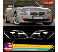 Sinistra e destra Auto Faro Anteriore Lente di Copertura Fari In Vetro Trasparente Paralume Lampada Borsette Adatto per BMW Z4 E85 2003-2008 Trasparente 1 Pair