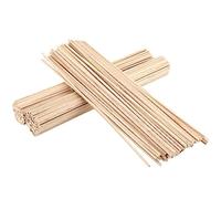 SINJEUN 300 bastoncini quadrati in legno di balsa, per intaglio, modellismo e artigianato fai da te (305 x 3 x 3 mm)