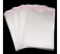 SINJEUN 300 sacchetti trasparenti autoadesivi A4, 22 x 34 cm, in cellophane trasparente, autosigillanti, sacchetti di plastica OPP per biglietti, biscotti, caramelle, documenti, artigianato, regali di