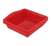 SINJEUN 4 stampi quadrati in silicone, 26 x 24,3 x 5 cm, quadrati, in silicone, per torte, brownies e pasticcini