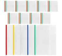 SINJEUN 50 pezzi A4 Sliding Bar Rilegatura in plastica, cartella scorrevole, cartella portadocumenti trasparente per ufficio, casa