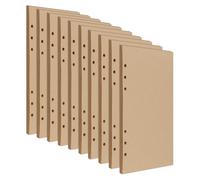 SINJEUN Confezione da 10 fogli di ricarica 21 x 14,2 cm, formato A5, 6 fori, ricariche, ricaricabili, per agende, pianificatori, diari, schizzi e pitture