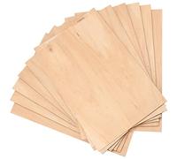 SINJEUN Confezione da 20 fogli di tiglio, 300 x 220 x 3 mm, in compensato non finito, fogli sottili in compensato, ritagli in legno per artigianato, legno bruciato, decorazioni per la casa
