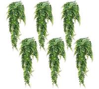 SINJEUN Confezione da 6 piante artificiali da appendere alla parete, 90 cm, per interni ed esterni, foglie finte in plastica, decorazione per camera da letto, soggiorno, giardino, corridoio
