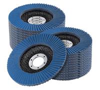 SINJEUN Dischi lamellari da 115 mm, grana 40, confezione da 20 dischi abrasivi per smerigliatrice angolare per levigare legno metallo