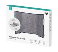 Sinji Riscaldatore elettrico da 195 W, riscaldamento a infrarossi, 3 livelli di calore, riscaldatore a infrarossi, pannello, pieghevole e mobile, coperta inclusa