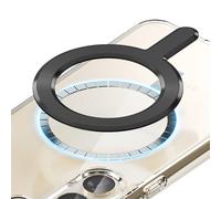 Sinjimoru Autoadesivo magnetico universale per tutti gli smartphone e i modelli di iPhone compatibili con caricabatteriem accessori MagSafe e custodie per iPhone, ecc. piastra M-Plate, nera