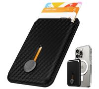 Sinjimoru M-Viica Button Wallet, Carbonio nero