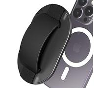 Sinjimoru per MagSafe Grip, impugnatura magnetica per telefono MagSafe, forte supporto magnetico per telefono per iPhone 17 16 15 14 13. M-SGrip nero