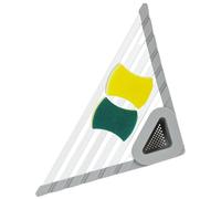 Sink Caddy - Organizzatore del lavandino angolare | Triangle Wash Basin Rack | Sinkhs multiuso vassoio a cestino | Organizzatore per il risparmio spaziale | Disciatore di roll-up per distribuzione per