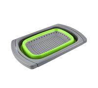 Sink Colander Strainer - 10.39x15.35x1.65 inches Folding Fruit Draining Colander with Extendable Handles - Over The SinkColander Basket - for Apartment Farmhouse Vegetable Fruit Pasta Meal Prep