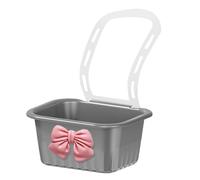 Sink Drain Basket, Faucet-Mounted Food Vegetable Shelf, Multipurpose Strainer Holder for Kitchen Rice Meat Soap Fruit Washing in Bathroom Apartment Travel Utility Sink 14x11.8x7.0cm