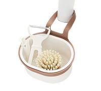 Sink Drain Basket, Silicone Foldable Faucet-Hanging Strainer, Adjustable Food Waste Filter, Space-Saving and Easy-Clean Design, for Kitchen Use in Home, Restaurant, Hotel, Rental, Apartment