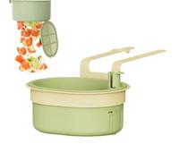 Sink Drain Basket, Silicone Folding Strainer, Adjustable Fruit Washer and Food Waste Catcher, Space-Saving Kitchen Colander for Home, Ristorante, Business, Rental, 5,91 x 9,84 x 3,54 pollici