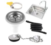 Sink Drain Fitting - RV Angle Connector Adapter, Quick Connect Waste Outlet Tube with Leak Resistant Seal Flexible Installation Design, Compact Space Saving Structure, Ideal for Boat Marine Plumbing R