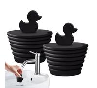 Sink Drain Stopper - Silicone 4,7 cm cono Plug | Duck Bathtub Seal with Heat Resistance, Leak Prevention, Easy Removal, Spiral Design | Bathroom Kitchen Water Resister basen