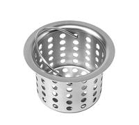 Sink Drain Strainer - Stainless Steel Kitchen Filter, Deep Cup Food Catcher | Basket Waste Trap, Drain Protector for Home Kitchen, Restaurant, Apartment, RV Camper, Coffee Shop Use