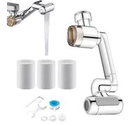 Sink Faucet Extender | 4-Mode Rotating Splash Proof Copper | Sink Water Filter Faucet Aerator,for Home Kitchen Bathroom Bathtub Office Hotel Restaurant Washing Cleaning
