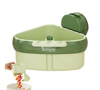 Sink Filter Basket, Kitchen Corner Strainer, Suction-Mounted Waste Trap, Compact Food Catcher, Dishcloth Hanging Feature, Neutral Color, Excellent for Home Hotel or Shared Kitchen Spaces