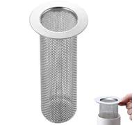 Sink Filter Strainer - 3.15inch Drain Hair Catcher | Stainless Steel Sinks Strainer Basket - Anti Clog Sinks Strainers Designed to Trap Hair Food and Debris for Kitchen Sink Bathroom Basin Shower
