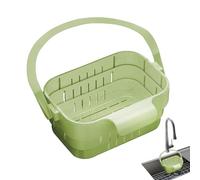 Sink Food Strainer, Adjustable Trash Basket, Drainer with Mesh Build, Stainless Steel Waste Collector, Kitchen Basket with Compact Style, Apartment Accessory for Dormitory Farmhouse Cafe 18x7.3x5cm