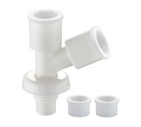 Sink Hose Connector, scarico tubo adattatore, leak-proof plumbing sostituzione parte per bagno, Washbasin, Washer, Washing Machine, Includes Sealing Rings, PVC Material, 1 pezzo 120 g
