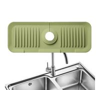 Sink Mat - 5.5x15 Inches FaucetMat, Adjustable SinkProtector, High-quality and Safe Material Silicone Sink Matfor Faucet | Durable Sinks Splash Guard Drying Mat Soap Holder for KitchenSink for Bathr