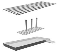 Sink Organizer with Bottle Holder Drainage Rack for Kitchen Cleaning Tools