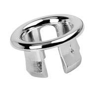 Sink Overflow Ring - Bathroom Kitchen Sink Basin Trim Overflow Cover, Hole Insert Cap Chrome, Hole Insert In Cap, Hollow Ring Triangle For Holes Diameter Replacement Ceramic Pots For Home Sinks Bath