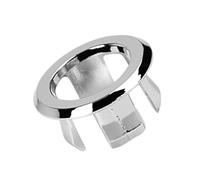 Sink Overflow Ring - Bathroom Kitchen Sink Basin Trim Overflow Cover, Hole Insert Cap Chrome, Hole Insert In Cap, Hollow Ring Triangle For Holes Diameter Replacement Ceramic Pots For Home Sinks Bath