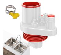 Sink, Pipe, Plumbing Kit, 11 cm Under Sink Sewer Adapters Connectors, Easy Installation for Bathroom, Shower, Bathtub, Rv, Basement, Outdoor, Septic Tank Access