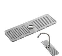 Sink Splash Guard for Kitchen Faucet, 5 Gradi Incline Draining Pad, Handle Drip Catcher Tray Behind Faucet, Water Splash Mat for Kitchen, Bathroom, Farmhouse, Keeps Countertops Dry and Clean