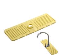 Sink Splash Guard for Kitchen Faucet, 5 Gradi Incline Draining Pad, Handle Drip Catcher Tray Behind Faucet, Water Splash Mat for Kitchen, Bathroom, Farmhouse, Keeps Countertops Dry and Clean