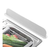 Sink Splash Guard, Silicone Kitchen Barrier, Water Stopper, Anti Splash Design Flessibile Waterproof Material for Home and Apartment Use, 19,29 x 3,35 x 1,97 pollici