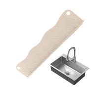 Sink Splash Guard, Silicone Protector, Waterproof Suction Barrier, Removable Strong Grip Design, Flexible Anti-Slip Edge Gray Color, Ideal for Dishwashing Use, 50x4x10cm