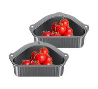 Sink Sterinter | 2x STURDY Triangolare Struttura Sinking Sinteller | del lavello multifunzionale Easy Installazione Porta di spugna con drenaggio per cucina, interno
