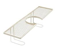 Sink Storage Rack, Metal Faucet Shelf Organizer, Kitchen Counter Drain Stand System, Bathroom Washbasin Storage Holder Frame, Apartment Hotel Restaurant Utility Space Saver Rack 19.69x4.33x4.33 Inches